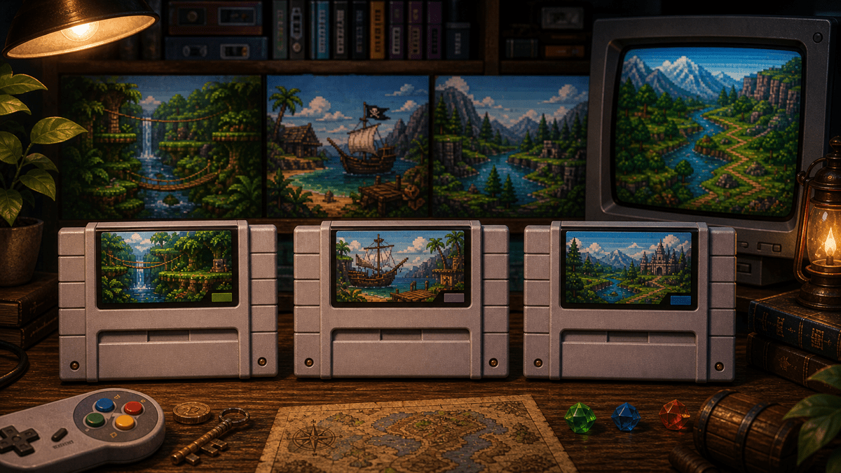 Best Donkey Kong Country Games for New Retro Platformer Players featured image in 16-bit jungle platformer collector style.