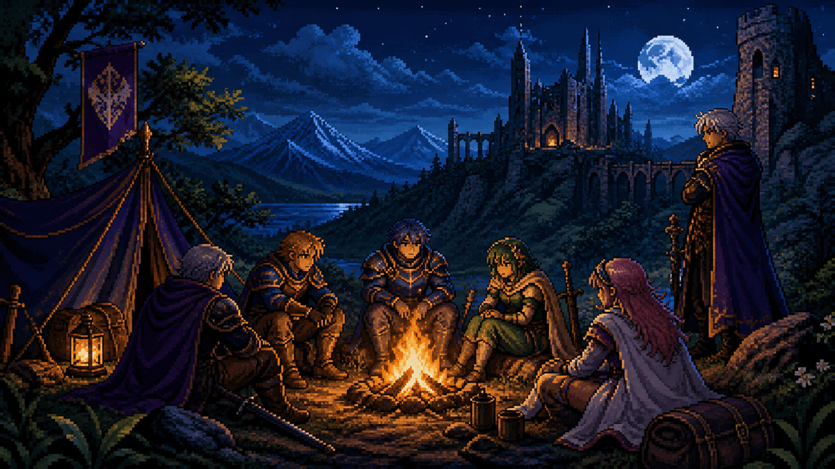 Final Fantasy IV: The 16-Bit RPG That Made Characters Matter featured image in SNES retro gaming magazine cover style.