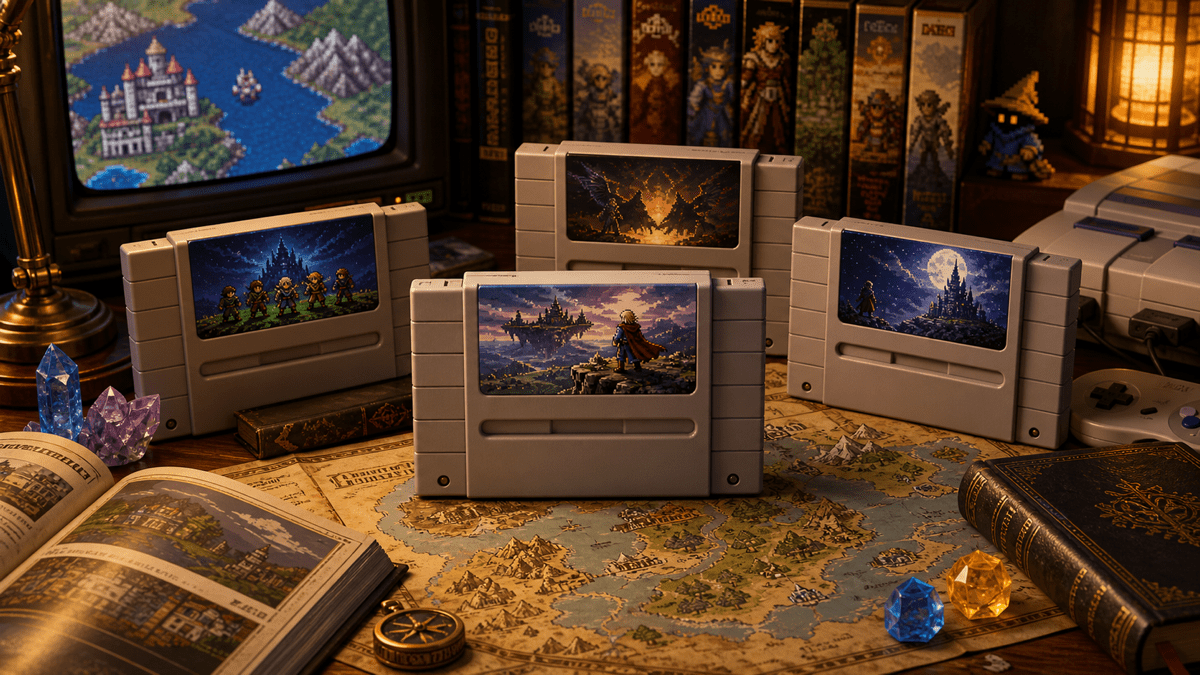 Final Fantasy on SNES: Why It Still Matters to RPG Collectors featured image in SNES retro gaming magazine cover style.