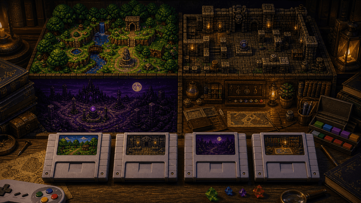 The Legend of Zelda on SNES: The Series Index for 16-Bit Collectors featured image in 16-bit fantasy adventure collector style.