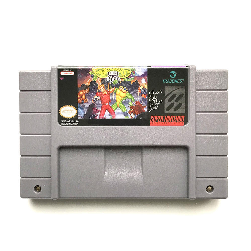 Battletoads & Double Dragon: The Ultimate Team custom SNES cartridge with Grade A label, NTSC-U version.