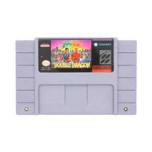 Super Double Dragon custom SNES cartridge with Grade A label, NTSC-U version.